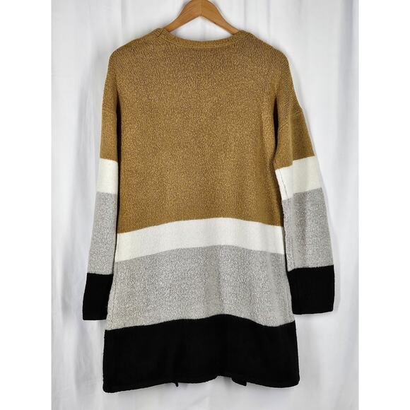 LOVE BY DESIGN WOMEN'S STRIPED KNIT SWEATER – SIZE MEDIUM – COZY & CHIC - Picture 2 of 8